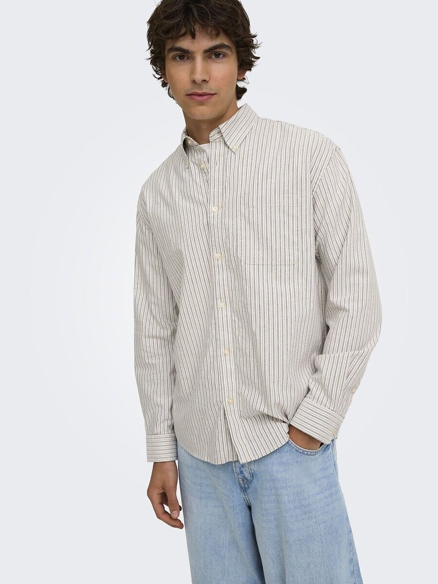 ONLY & SONS Chemise manches longues Oxford