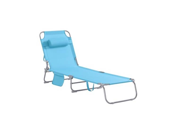 SoBuy Sonnenliege klappbar 155x56x81 cm für Garten
