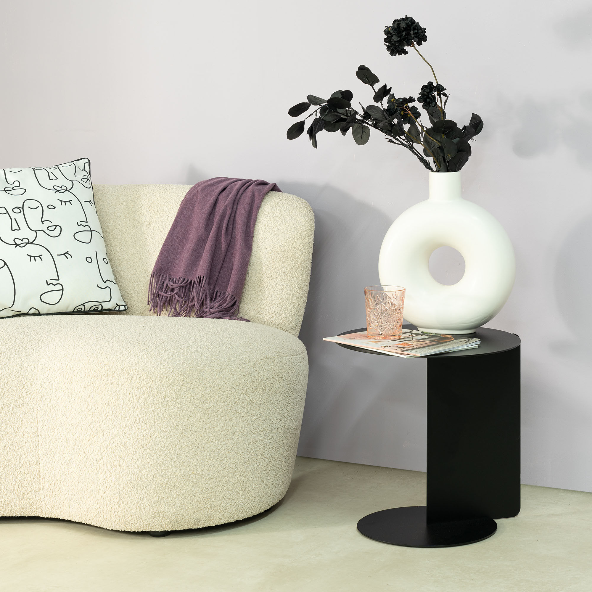 Beistelltisch SPINDER DESIGN "SALSA", schwarz (schwarz, schwarz, schwarz, schwarz, schwarz, schwarz), B/H/T: 40cm x 40cm x 40cm, Tische, Beistelltisch, Beistelltisch aus Stahl schwarz, schwarz, schwarz, schwarz, schwarz, schwarz B/H/T: 40cm x 40cm x 40cm