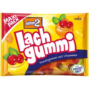 Nimm2 Fruchtgummis Lachgummi, mit Fruchtsaft und Vitaminen, 376g