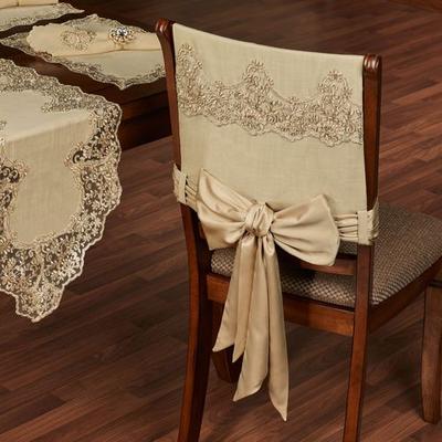 Touch of Class Florentina Chair Covers Antique Gold Set of Two, Set of Two, Antique Gold