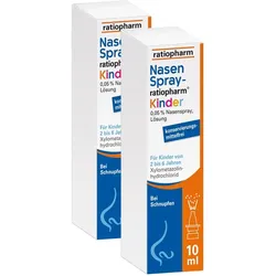 NasenSpray ratiopharm Kinder Doppelpack 2X10 ml Nasenspray