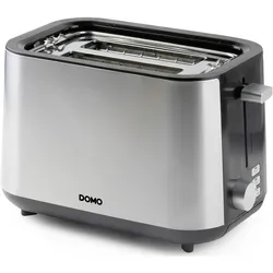 Domo DO966T, Toaster, Schwarz, Silber