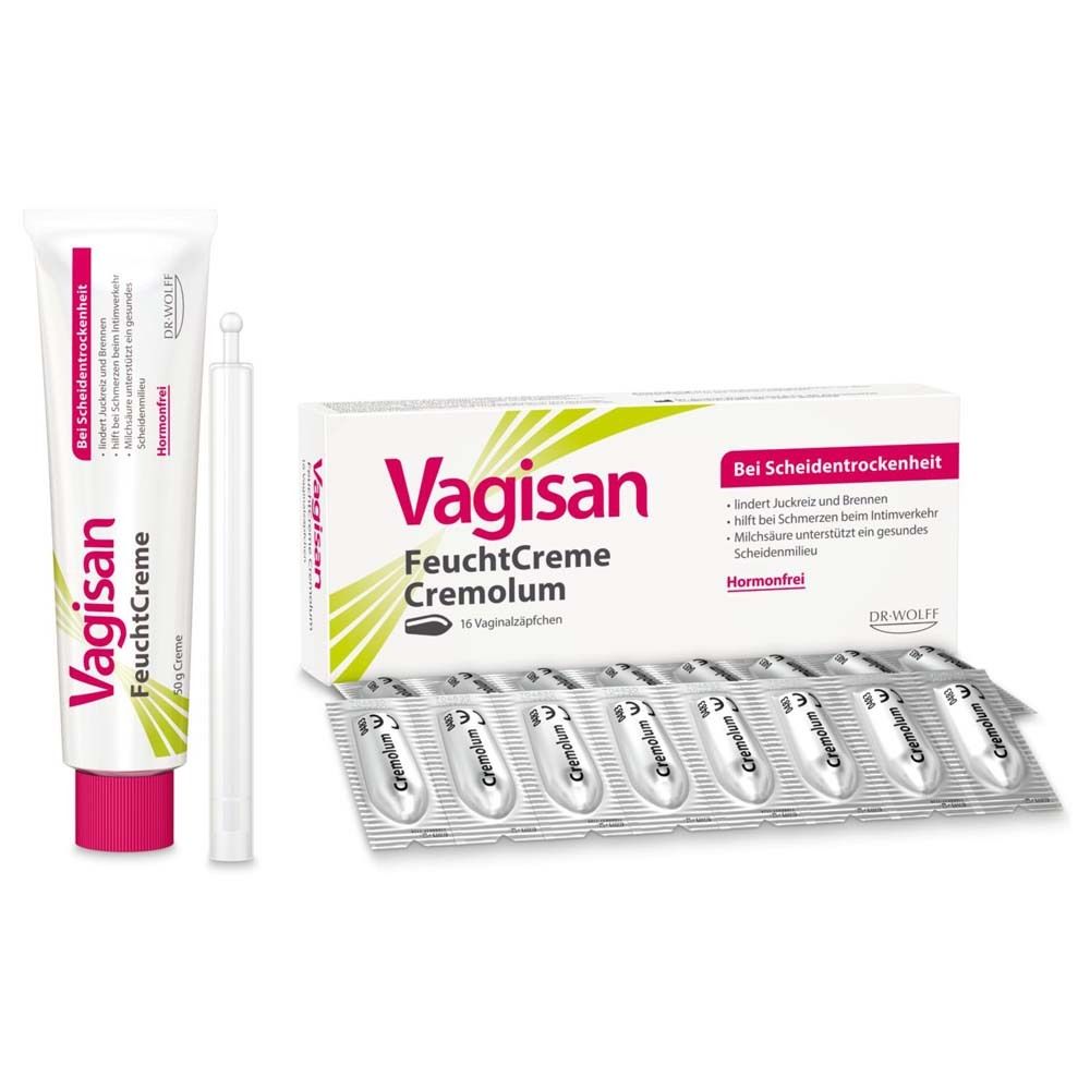 Vagisan FeuchtCreme 50g + Cremolum 1 St Set