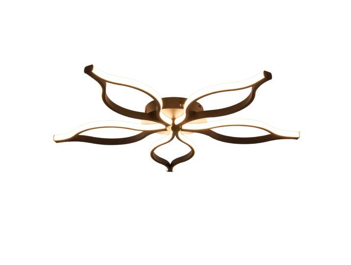 Plafonnier fer noir 80x80x6cm led 75w