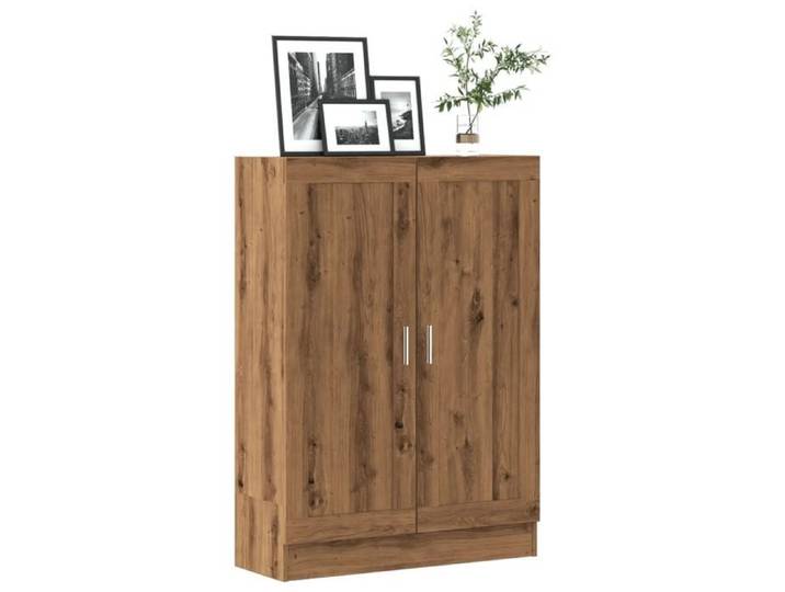 Bibliothèque chêne artisanal 82 5x30 5x115 cm bois d'ingénierie bibliothèque armoire de rangement support de 856149