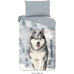 Good Morning, Bettwäsche, Husky (Bettwäsche Set, 140 x 200 cm, 70 x 90 cm)