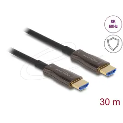 DELOCK Aktives Optisches HDMI Kabel mit Metallarmierung 8K 60Hz 30m
