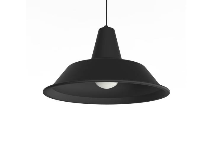 Duna - lampe à suspension en métal noir mat e27