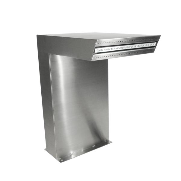 OUTSIDELIVI Wasserfall Straight LED Inox316L,20 LED blau,H54x30x42 08437876