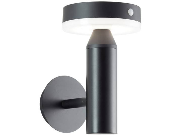 Brilliant Aussenwandleuchte Magua G40441/06, Schwarz, Metall, LED integrated, 13.3x20.8x18.9 cm, Lampen & Leuchten, Außenbeleuchtung, Außenwandleuchten