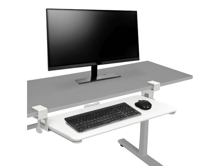 Tastaturablage ausziehbar 65 x 30 cm weiss