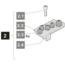 2. Sommer Kabeleinführung komplett, SM 40 T
