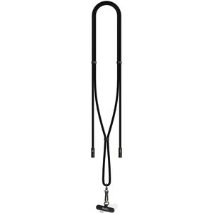 Aqiila Handykette Lanyard, schwarz, universal, mit USB-C Ladekabel, bis 1,5m Länge, verstellbar