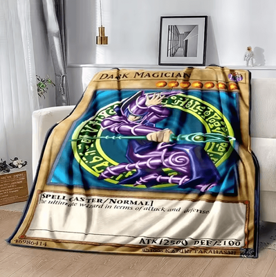 Inspire Curations Blue Eyes White Dragon Anime Throw Blanket 1 70x100cm