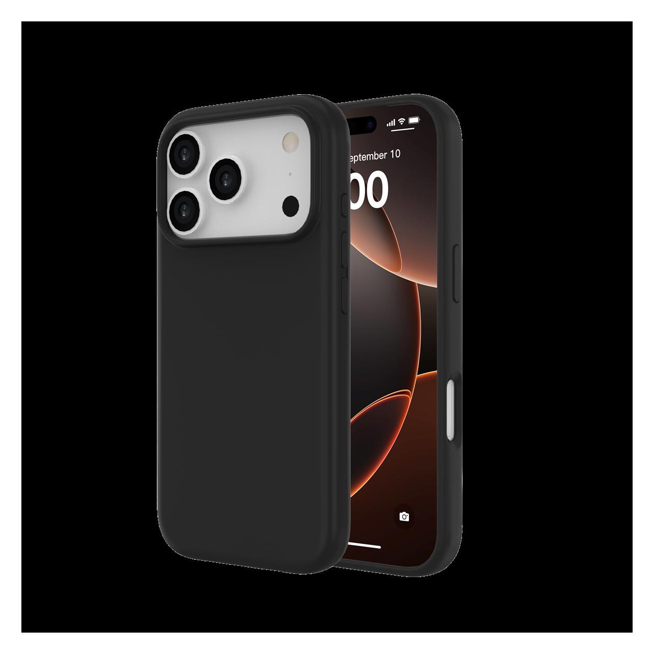 Just Back panel cover Must MUST REGULAR DEFENSE SILICONE with MAGSAFE for iPhone 17 Pro Black (Apple iPhone 17 Pro) (JUST MUST)