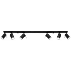 Sollux SL.0334 Deckenleuchte RING 6L schwarz