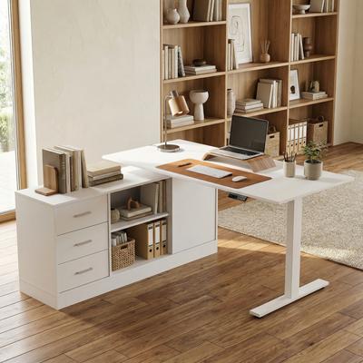Timechee Height-Adjustable Workspace: Versatile Desk for Home Office and More Height Adjustable Electric Desk