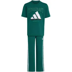 adidas Minecraft Set (T-Shirt + Shorts) Kinder KS9035 - collegiate green 104