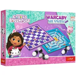 Gabby's Dollhouse Trefl 02800 Dame- und Mühlenspiel