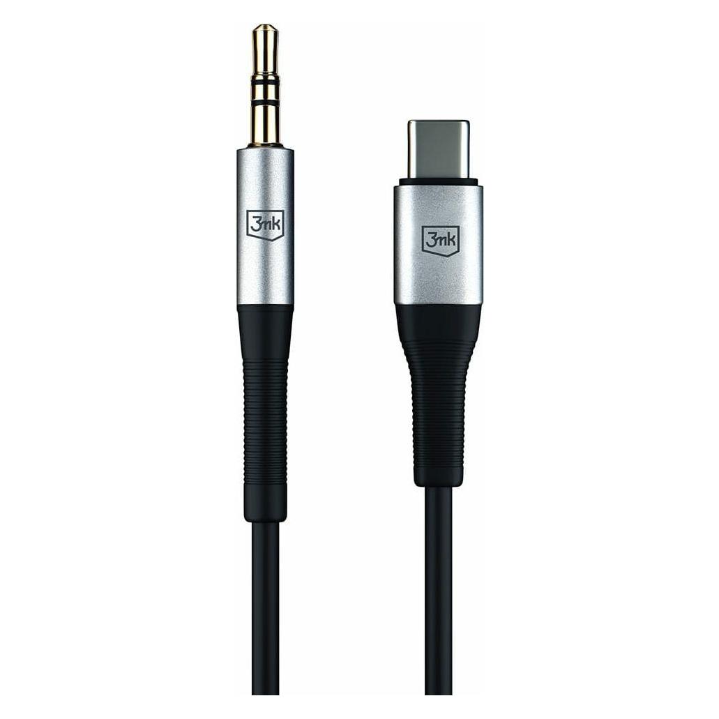 3MK USB C - 3.5mm Klinke (1 m, AUX Kabel) (AUX USB-C - Jack 3,5 mm)