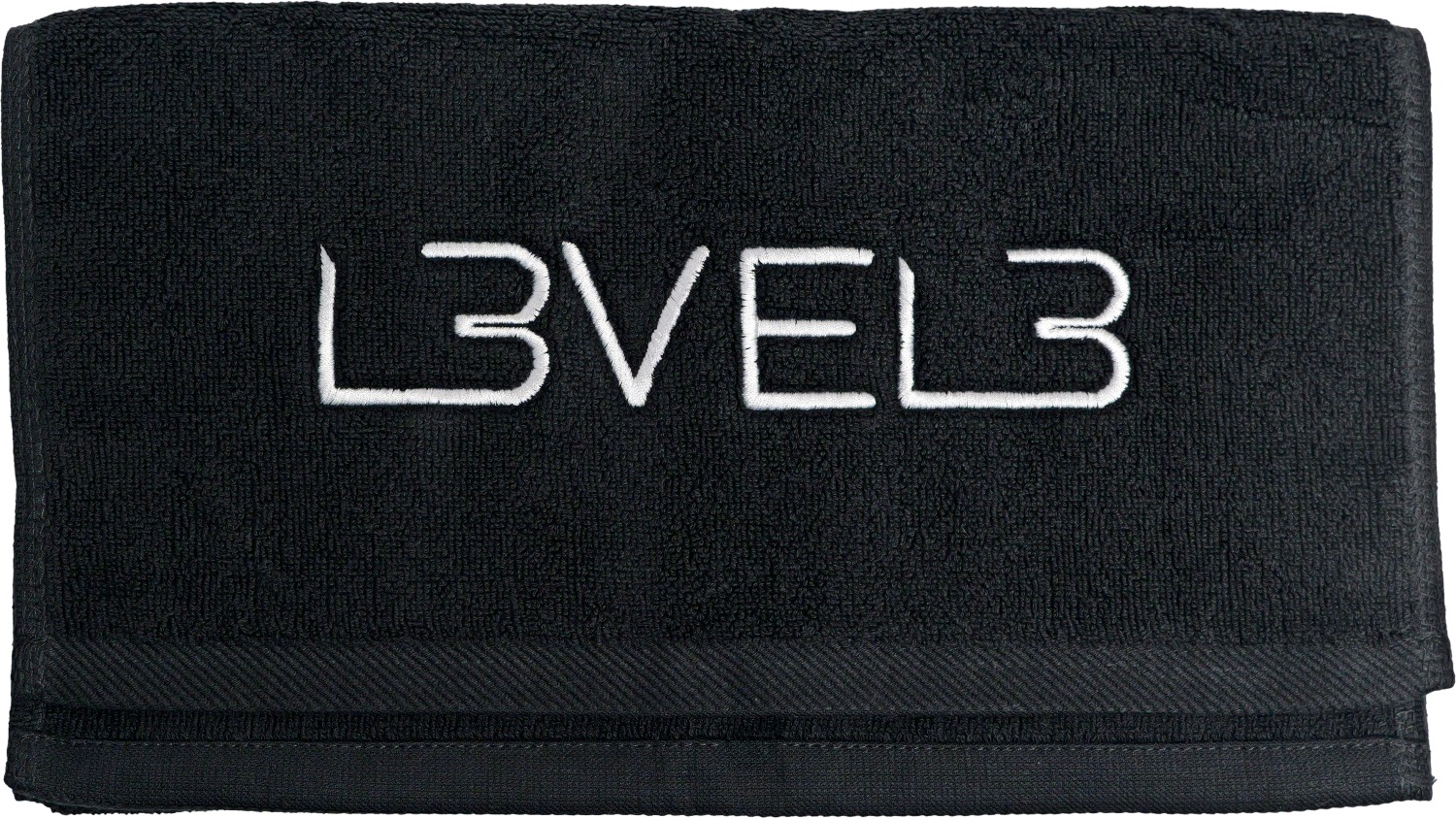 L3VEL3 Professionelles Rasierhandtuch Schwarz LV30103