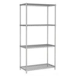 Combisteel Regalsystem mit 4 Böden aus Chrome 900x450x1800mm