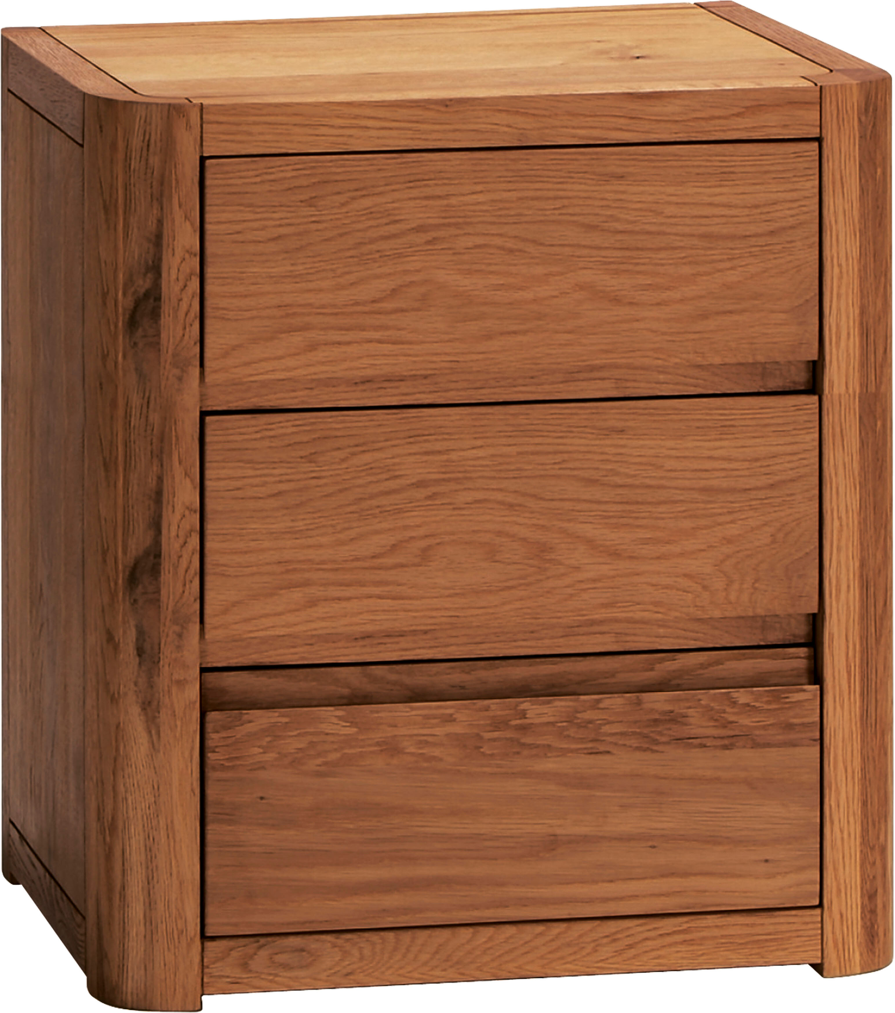 Nachttisch HASENA "Koro", braun (eiche cognac), B:50cm H:57cm T:40cm, Eiche massiv, Tische, Nachttisch, Eiche cognac massiv eiche cognac B/H/T: 50cm x 57cm x 40cm,montiert