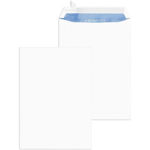 Mailmedia Versandtaschen Nautilus, weiß, C4, ohne Fenster, haftklebend, aus Papier, 250 Stück