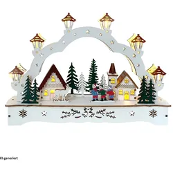 HTI-Living, Weihnachtsbeleuchtung, Lichterbogen Kinder mit Reh