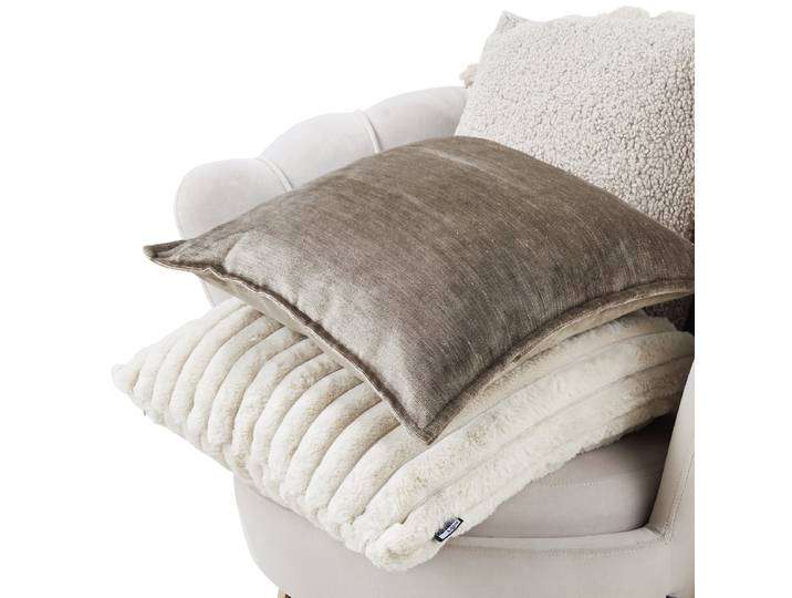 Housse de coussin Cloud Marron/Taupe 45 x 45cm Polyester