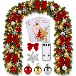 Weihnachtsgirlande 5m mit Lichterkette