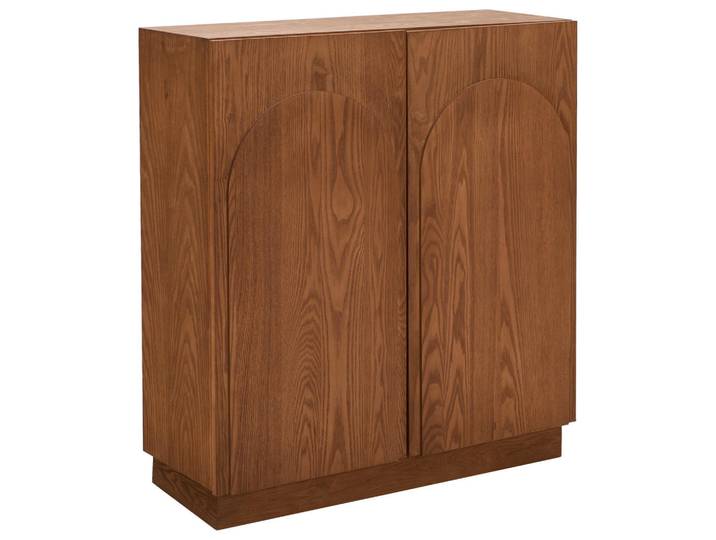 Mid.you Kommode, Natur, Holz, Tanne, furniert, 2 Fächer, 80x88x31 cm, Holzmöbel, Kleinmöbel Holz, Holzkommoden