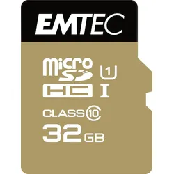 Emtec microSD Class10 Gold+ 32GB MicroSDHC Klasse 10