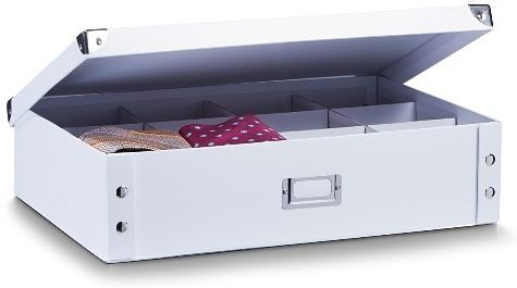 Aufbewahrungsbox ZELLER PRESENT, weiss (weiß), Pappe, Aufbewahrungsboxen, Aufbewahrungsbox, wertige Ordnungsbox weiß Einheitsgröße