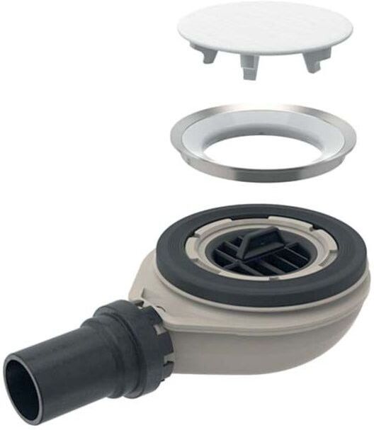 Geberit Setaplano Duschwannenablauf 154022001 für Duschfläche, Sperrwasserhöhe 30mm, 40 mm