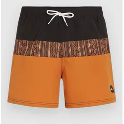 O'Neill Cali Block 15'' Boardshorts orange pressed lines Gr. XXL