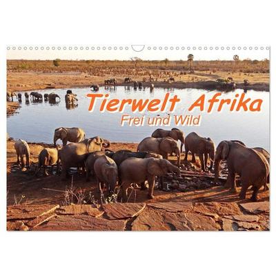 Tierwelt Afrika - Frei und Wild (Wandkalender 2027 DIN A3 quer), CALVENDO Monatskalender