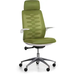Bürostuhl mit Netzrückenlehne SITTA WHITE, grün