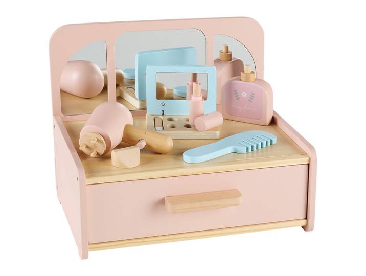 My Baby Lou Schminktisch, Mehrfarbig, Holzwerkstoff, Holz, Kunststoff, Schima, 1 Schublade(n) Schubladen, 24.5x22x30 cm, EN 71, Spielzeug, Holzspielzeug
