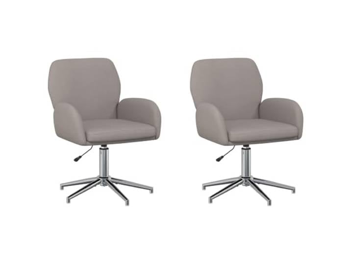Favemtsl Bürostuhl 2er Set Drehstuhl Höhenverstellbar Stoff Taupe Komfortabler Drehsessel mit 360 Grad Rotation und weicher Armlehnenpolsterung. Ideal für Homeoffice und Studierzimmer.