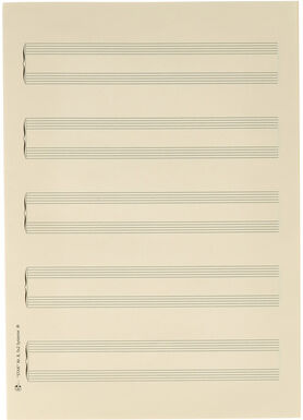 Star Sheet Music Paper Piano DIN A4