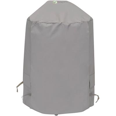 Grill-Schutzhülle TEPRO, grau, B:73cm H:90cm L:73cm, Polyester, Planen, BxLxH: 73x73x90 cm, für Kugelgrill groß