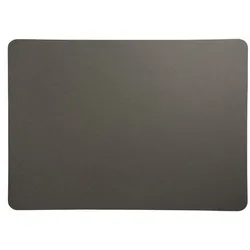 ASA Selection Tischset Leather Optic Rough 46x33cm Kunststoff Grau Graphit