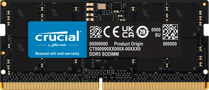 Crucial SO-DIMM 16GB DDR5 4800MHz CL40 DDR5