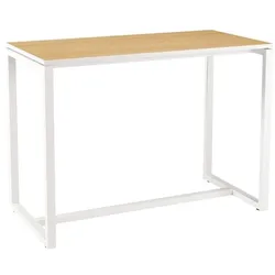 easyDesk Stehtisch für Besprechungen braun, 150x110x75 cm