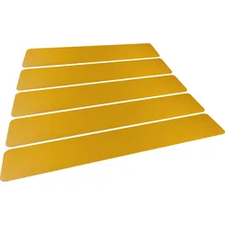 DURABLE 181004 - Klebemarkierung, Zebrastreifen, gelb, 5 Stück