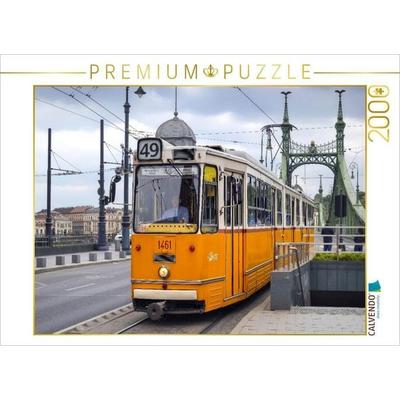 CALVENDO Puzzle Ein Gelenktriebwagen in Budapest | 2000 Teile Lege-Größe 90x67cm Foto-Puzzle für glückliche Stunden, von , Calvendo Puzzle