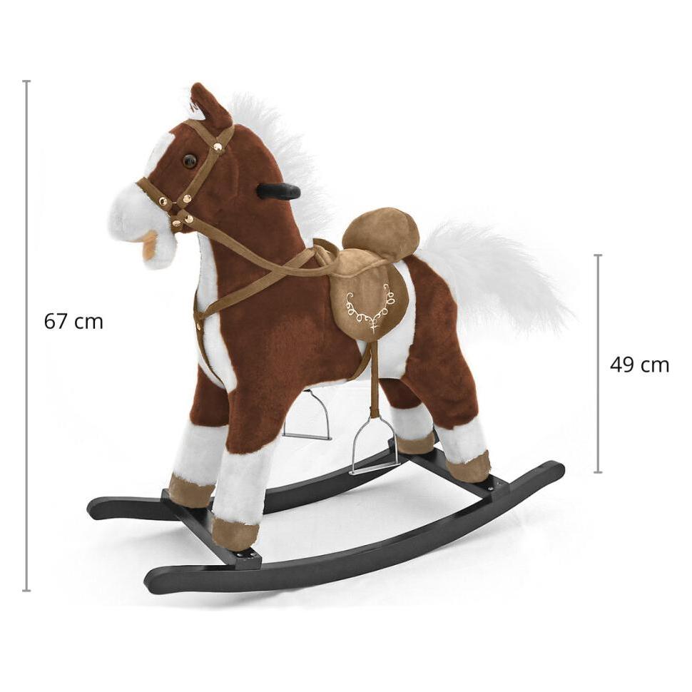 Mally Schaukelpferd Mustang dunkelbraun. MILLY (5907717434157)