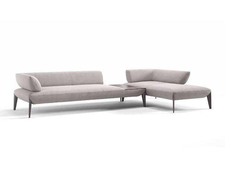 Design Stoff Polsterecke ALMERIA Eckgarnitur Ecksofa